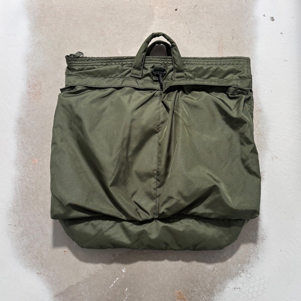 US Military Flyer's Helmet Bag UNICOR Olive Drab Green Nylon Padded Tote 19x19